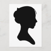 Young Lady Silhouette Briefkaart (Voorkant)