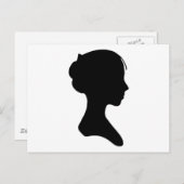 Young Lady Silhouette Briefkaart (Voorkant / Achterkant)