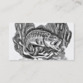 Young Largemouth Bass Visitekaartje (Achterkant)