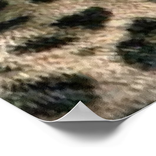 Young Leopard Cub Art Gifts Poster (Hoek)