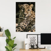 Young Leopard Cub Art Gifts Poster (Thuiskantoor)