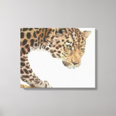 Young Leopard Painting Canvas Afdruk (Voorkant)
