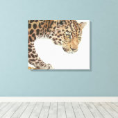 Young Leopard Painting Canvas Afdruk (Insitu (Houten vloer))