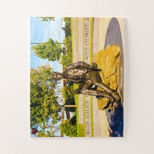 Young Lincoln Monument Legpuzzel (Verticaal)