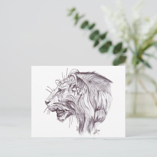 YOUNG LION BRIEFKAART (Staand voorkant)