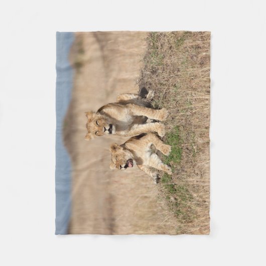 Young Lions Fleece Deken (Voorkant)