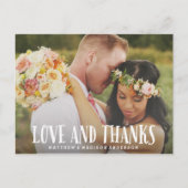 Young Love | Huwelijk Dank u Briefkaart (Voorkant)