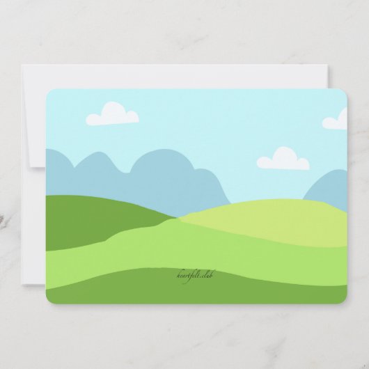 Young Love Invitation Kaart (Achterkant)