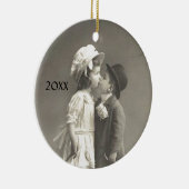 Young Love Photo c 1920s add Year Keramisch Ornament (Rechts)