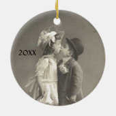 Young Love Photo c 1920s add Year Keramisch Ornament (Achterkant)