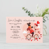 Young Love Rehearsal Dinner Party Uitnodiging (Staand voorkant)