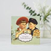 Young Lovers  Illustration Kaart (Staand voorkant)