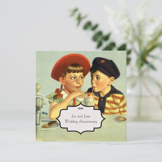 Young Lovers  Illustration Kaart (Staand voorkant)