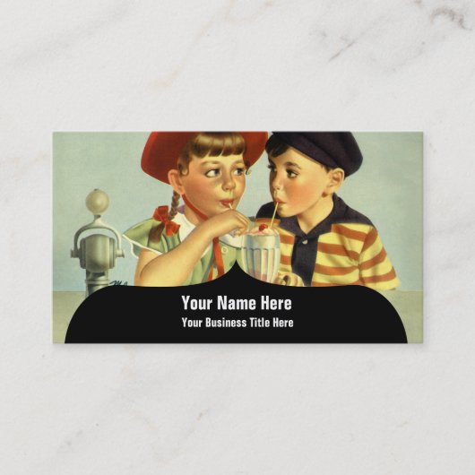 Young Lovers Illustration Visitekaartje (Voorkant)