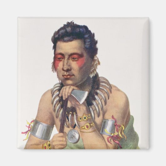 Young Ma-Has-Ka, Chief of the Iowas Magneet (Voorkant)