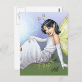 Young Magical Elf Fairy van Al Rio Briefkaart (Voorkant / Achterkant)