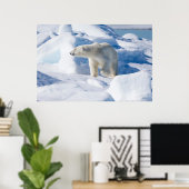 Young Male Polar Beer Poster (Thuiskantoor)