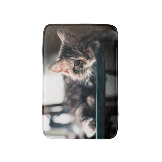 Young Male Tabby Cat 2 Badmat (Voorkant Verticaal)