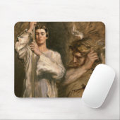 Young Man Holding a Cross Muismat (Met muis)