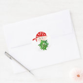 Young Man met Weed Bouquet Personalized Ronde Sticker (Envelop)