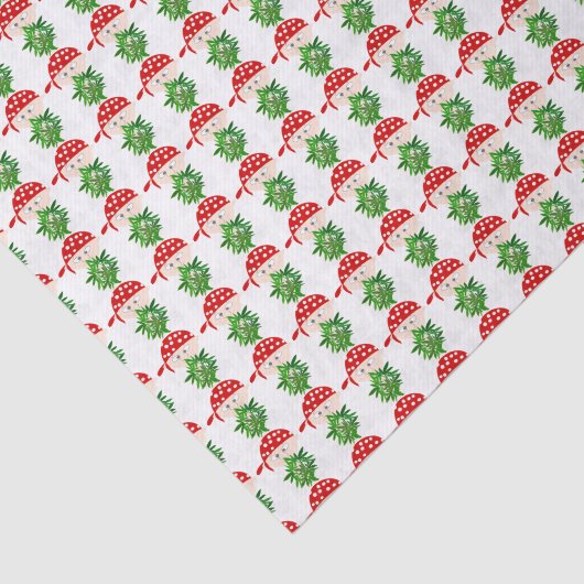 Young Man met Weed Bouquet Personalized Tissuepapier (Detail)