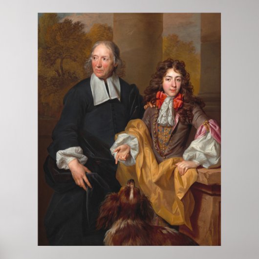 Young Man Tutor - Nicolas de Largillierre Fine Art Poster (Voorkant)