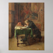 Young Man Writing, 1852 Poster (Voorkant)