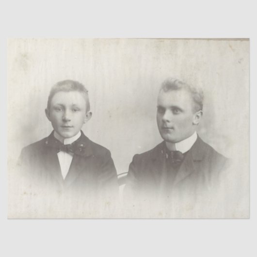 Young Mannen Junk Journal Elements — Blad Tissuepapier (Voorkant)