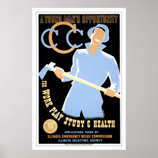 Young Mans Opportunity 1941 WPA Poster (Voorkant)
