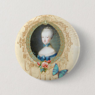 Young Marie Antoinette Button Pin