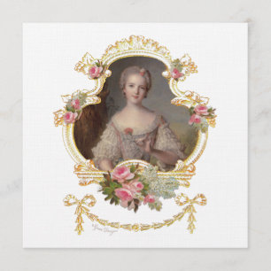 Young Marie Antoinette Invitation Cards Kaart