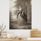 Young Martha Washington 1863 Poster (Keuken)