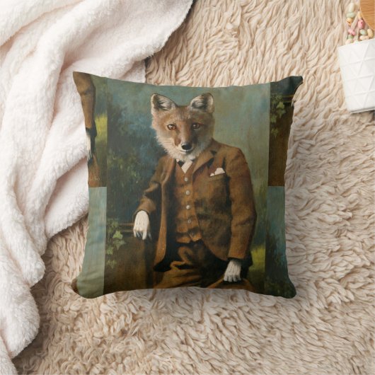 Young Master Fox Throw Cushion Kussen (Deken)
