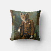 Young Master Fox Throw Cushion Kussen (Voorkant)
