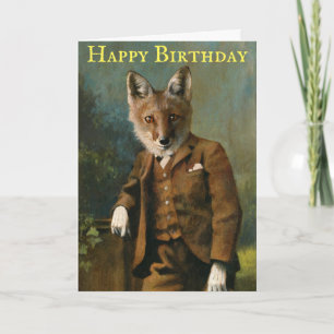 Young Master Fox  Verjaardag Kaart
