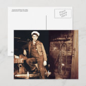 Young Mechanic  Photo Briefkaart (Voorkant / Achterkant)