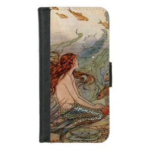 Young Mermaid iPhone 8/7 Portemonnee Hoesje