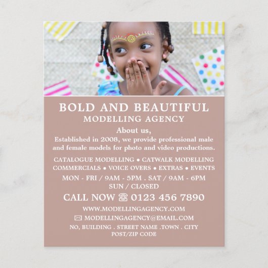 Young Model, Modelleraar, modelagent Flyer (Voorkant)