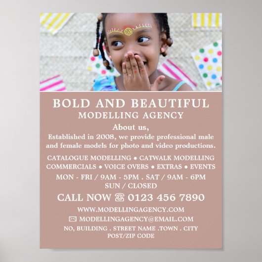 Young Model, Modelleraar, modelagent Poster (Voorkant)