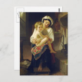Young Moeder Gazing bij Child door Bouguereau Briefkaart (Voorkant / Achterkant)