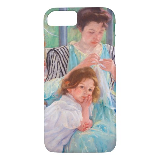 Young Moeder Sewing, Mary Cassatt Case-Mate iPhone Case (Achterkant)
