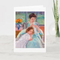 Young Moeder Sewing, Mary Cassatt