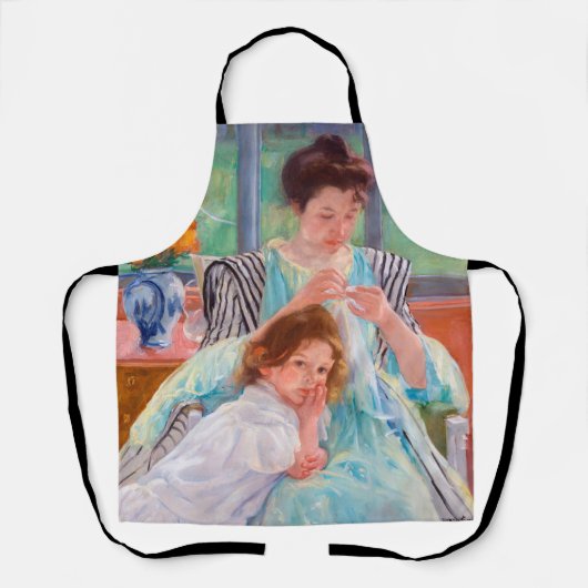 Young Moeder Sewing, Mary Cassatt Schort (Voorkant)