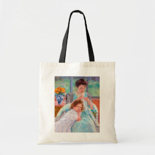 Young Moeder Sewing, Mary Cassatt Tote Bag