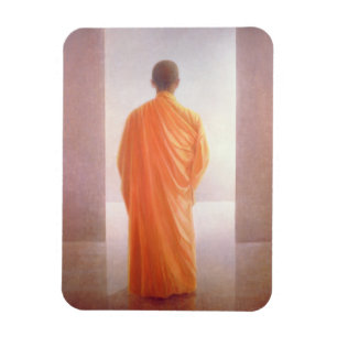Young Monk back uitzicht Vietnam Magneet