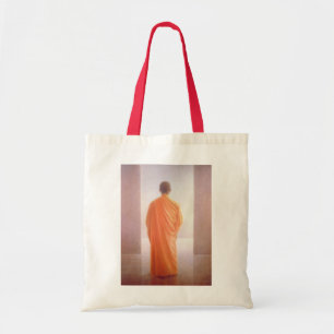 Young Monk back uitzicht Vietnam Tote Bag