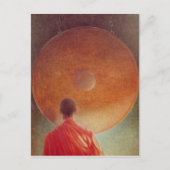 Young Monk met Gong Briefkaart (Voorkant)