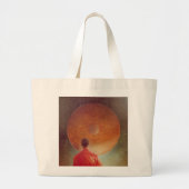 Young Monk met Gong Grote Tote Bag (Voorkant)