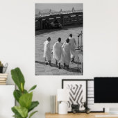 Young Monks, Golden Rock Temple, Myanmar Poster (Thuiskantoor)
