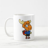 Young Moose met rugzak | Achterkleur kiezen Koffiemok (Links)